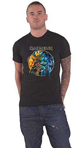 Iron Maiden T Shirt The Future Past Tour 23 Circle Art Official Unisex Black XXL