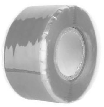 ZFISH Superstarkes selbstklebendes Klebeband, wasserdicht, stoppt Lecks, Dichtung, Reparaturband, leistungsstarkes selbstklebendes Klebeband für die Reparatur von Wasserrohren, 150 cm x 2,5 cm, Grau