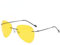 SONISA Herren-Sonnenbrille mit ultraleichten polarisierten photochromen Gläsern aus Titan, randlos, Luftfahrt-Stil, Nachtsichtbrille, Schwarz (Nachtsicht), h