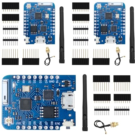 ESP PRO,APKLVSR 3 Stücke PRO NodeMcu Lua WLAN Entwicklungsplatine basierte ESP-Serie ESP-EX CP-2104 mit 4 MB externer Antennenanschluss für Arduino