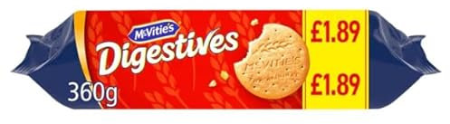 Mcvities ORIGINAL Digestives Biscuits 360g (Pack of 12) PMP