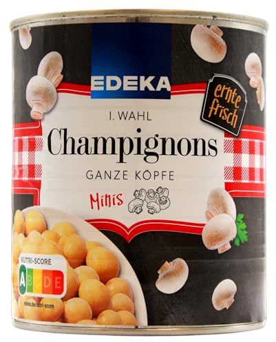 Herzstücke Champignons ganze Köpfe Minis 1. Wahl, 6er Pack (6 x 460g)