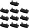 HDGSAFD Lot de 10 supports de sommier à lattes de rechange pour lit double, king et lit simple (noir)
