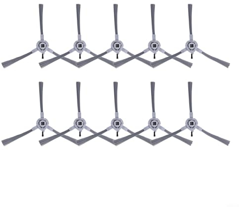 HEIBTENY 4/10 Piezas Cepillos Laterales para Liectroux Zk901, para Alfawise V10 Max, Para Haier Js35 Robot Aspiradora Juego de Piezas de Repuesto Accesorios (10 piezas)