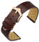 ANNEFIT Vintage Leder Uhrenarmband, Schnellverschluss Ersatzband 20mm mit Roségold Schnalle für Herren Damen (Braun)