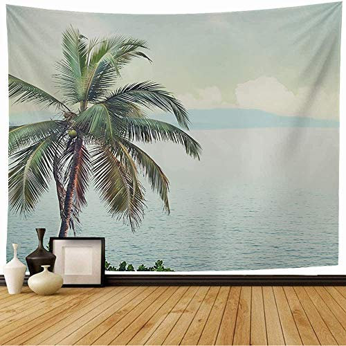 56 Wandteppich Surfen Goa Natur Vintage Urlaub Stil Atlantik Blau Rtro Naturraum Lagune Texturen Wandtuch Weiches Wand Dekoration Decor Wandbehang Für Schlafzimmer Wohnzimmer Zimmer 130x152cm