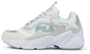 FILA COLLENE Logo Kids-White-Silver-Blue Haze-30