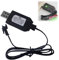 Drone USB Charger Cable,R-C Car Charger,7.4V USB Charg-er Cable,R-C Car Battery Charg-er,R-C Battery Char-ger,Batte-ry Cha-rging Cab-le,1000mA Drone Char-ger,for Vehicle Car Dro-ne Quadcopter,SM-2P