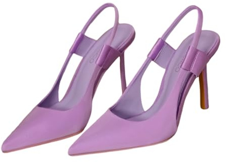 ticticlily Pompe Donna Scarpe di Sandalo Décolleté Classiche con Cinturini Posteriori da Donna Kitten Heels Slingback Court Shoes