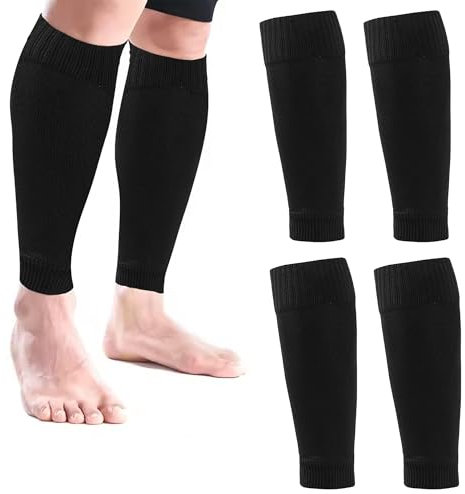 Dacatoow 2Pairs Football Sock Sleeves - Pre-Cut Football Socks | Breathable & Anti-Slip Design for Soccer, Running, and Sports