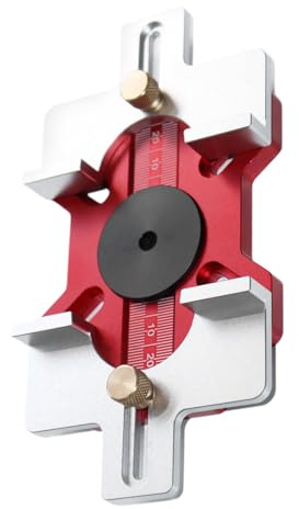 Router Circle Guide - 2-in-1 Door Mortise Jig, Wood Template Fixture, Slotting Position Tool, Adjustable Cutter | Accurate Carpentry Aid For Cabinetry Door Edge Radius Mortise Circle Cut Joiner