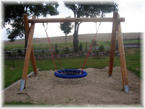 LoggyLand 9171 - Nestschaukel mit Schaukelsitz Ø 120cm