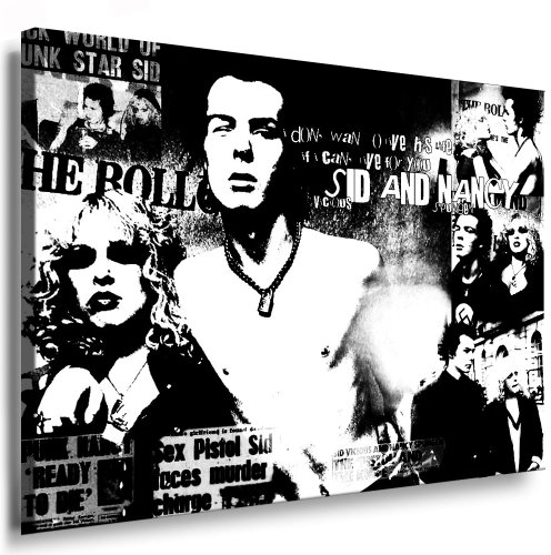 Wandbild Sex Pistols Punk-Bands Bild 100x70cm k. Poster ! Bild fertig auf Keilrahmen ! Pop Art Gemälde Kunstdrucke, Wandbilder, Bilder zur Dekoration - Deko. Rock Music Bands/Pop Stars Kunstdrucke