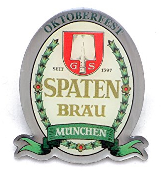 Bavariashop Spaten Wiesnpin 2014, Silberfarbene Anstecknadel zur Tracht, Sammler Edition