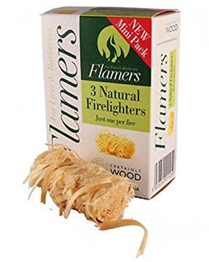 Flamers Natural Firelighters 3pk Mini
