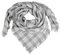 Capelli New York Großer Damen Winter Schal, Poncho, Deckenschal quadratisch 'Blanket' grey combo, One Size