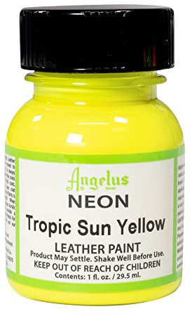 Angelus Leather Paint 1 Oz Neon Tropic Sun Yl by Angelus