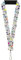 Buckle Down Unisex-Erwachsene Lanyard-1.0-Music Notes Stars White/Black/Multi Color Schlüsselanhänger, Mehrfarbig, Einheitsgröße