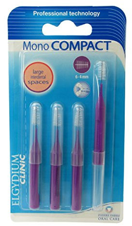 Interdental Brushes Purple Mono Compact 6-4 mm 4 Stück