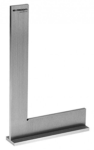 FACOM 819.300CLO Series 819.CLO Stainless Steel Flanged Precision Square, Class 0, 300 mm Length