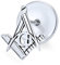 Freimaurer Freimaurerkompass Symbol Reversnadel Lehrlingswinkel Für Männer Für Frauen .925 Sterlingsilber