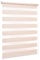 Ventanara® Doppelrollo ohne Bohren Klemmfix Creme Fenster Duo Rollo verspannt inklusive Klemmträger 100 x 150 cm