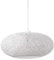 EGLO Pendelleuchte Campilo, 1 flammige Hängelampe, Hängeleuchte aus Textil-Faden und Kunststoff, Esstischlampe in Weiß, Wohnzimmerlampe hängend mit E27 Fassung, Ø 45 cm
