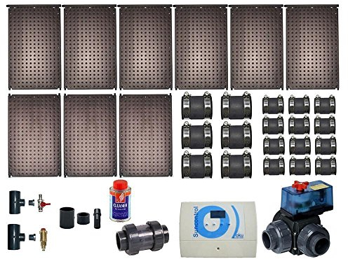 Pool Schwimmbad OKU KOMPLETTSET für 18 m² Wasserfläche Poolheizung incl. Regelung, 3 Wege Ventil, Filter usw.
