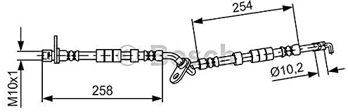 BOSCH Bremsschlauch 1987481595