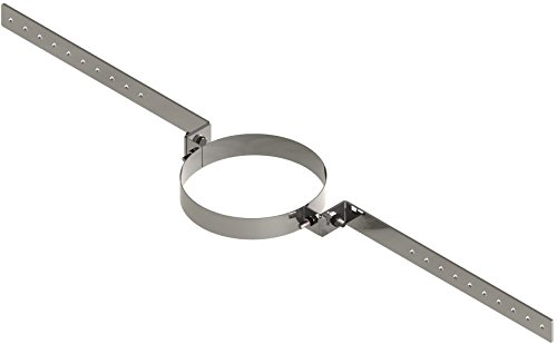 Sparrenhalter light für doppelwandige Schornsteine DW; Ø 160mm Durchmesser, Edelstahl