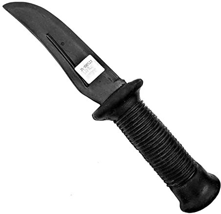 USI UNIVERSAL THE UNBEATABLE KN - Cuchillo de goma para entrenamiento y práctica de artes marciales, entrenamiento contra ataques de cuchillos reales, hecho de material de goma suave (negro, paquete