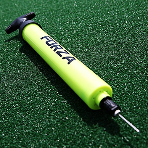 FORZA Pump That Ball™ | Ball Pump with Needle – Hand Air Pump for Football, Rugby, Basketball, Volleyball & More – Inflator with Needle Storage – Portable & Lightweight
