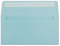 Glüxx-Agent 50 DIN Lang Brief-Umschläge Hell-Blau - 11 x 22 cm - 120 g/m² Haftklebung Standard Brief-Kuverts für Taufe & Einladungen