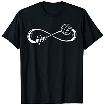 Liebe Unendlichkeit Volleyball trikot Fan Geschenk T-Shirt