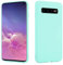 HSP Türkise Hülle kompatibel mit Samsung Galaxy S10 | Premium TPU Silikon Case | Geeignet für Induktives Laden | Kratzfest Stoßfest | Matte Oberfläche | Passgenaue, weiche, dünne Schutzhülle