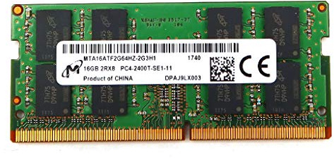Micron Original 16 GB 2Rx8 2400 MHz PC4-2400 T portátil SODIMM memoria RAM MTA16ATF2G64HZ-2G3H1