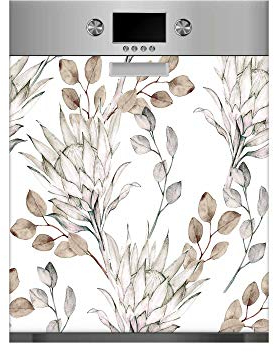 Vinyle pour lave-vaisselle Branches séchées | Différentes dimensions 65 x 75 cm | Adhésif résistant et facile à appliquer | Autocollant adhésif décoratif de conception professionnelle