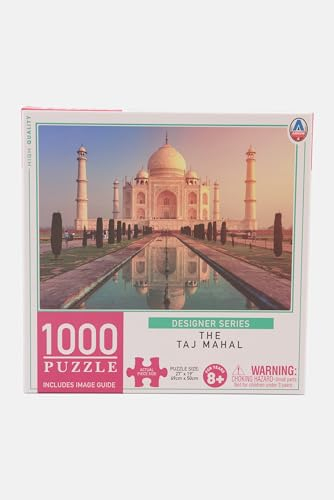 Das Taj Mahal 1000 Teile Puzzle für Erwachsene & Kinder | 27 x 20 Zoll Puzzle-Spiel mit extra dicken, Teilen, die leicht zusammenpassen | aus recyceltem Papier | Bonus-Poster enthalten
