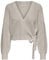 ONLY Damen Onlbreda Wrap L/S Cardigan Knt Noos Strickjacke, Pumice Stone, L EU