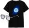 Arc Reactor T-Shirt with Tony Stark Sunglasses, Black, Large