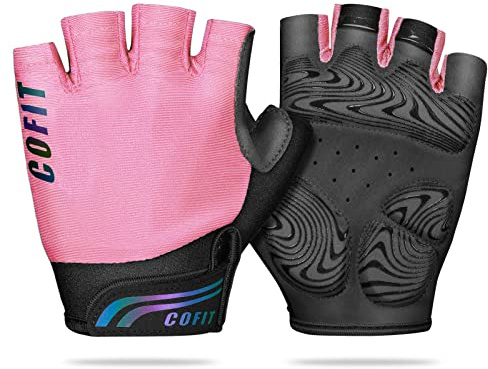 COFIT Fahrradhandschuhe Halb Finger für Herren und Damen–Leichte, Atmungsaktive Bike-Handschuhe mit Gel-Dämpfung und Rutschfestem Grip für MTB, Rennrad & Fitness