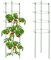 Relaxdays Rankhilfe, 2er Set, 4 Ringe, HxD: 91 x 28 cm, Blumen & Nutzpflanzen, Metall & Kunststoff, Pflanzenstütze, grün