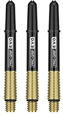 Target Darts Gold Pro Grip Evo Aluminium Dartschäfte Zwischenbericht