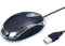 Lutiore Ratón óptico con cable USB, negro, pequeño, 1000 dpi, 3 botones, ambidiestro, para uso en oficina, Plug and Play, eléctrico con cable, universal