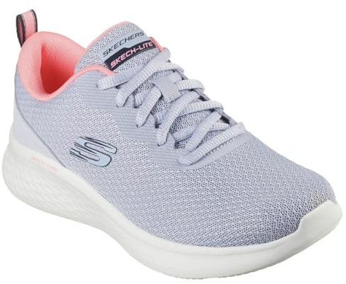 Skechers Femme Best Lite Pro Meilleure Chance, Slate Mesh/Neon Pink Trim, 37.5 EU