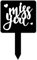 CREATCABIN Marqueur Funéraire Missing You Memorial Piquet de Jardin en Acrylique Étanche Plaque Commémorative Commémorative pour Extérieur Yard Grave Cimetière Décoration 10 x 6,(5) cm