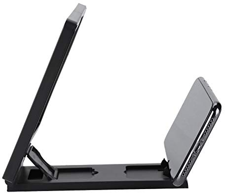 ASHATA Amplificador de Pantalla del Teléfono Móvil, Proyectores para Móviles y Smartphones, Soporte de Lupa de Video Lupa de Pantalla de Teléfono Móvil Ampliar Pantalla con