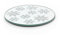 Carousel Home Silver Snowflake Mirrored Glass Coaster | Round Mirror Glass Display Candle Plate Stand | 10cm Christmas Candle Holder