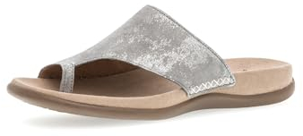 Gabor Damen Pantoletten | Frauen Slipper | Best Fitting | sommerclogs | Hausschuhe | Zehentrenner | Schlupfschuhe | schluepfschuhe | grau | 38 EU - 5 UK