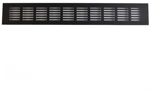 Rejilla de ventilación rectangular de aluminio de 60 mm, para armarios, zapateros, puertas de baño